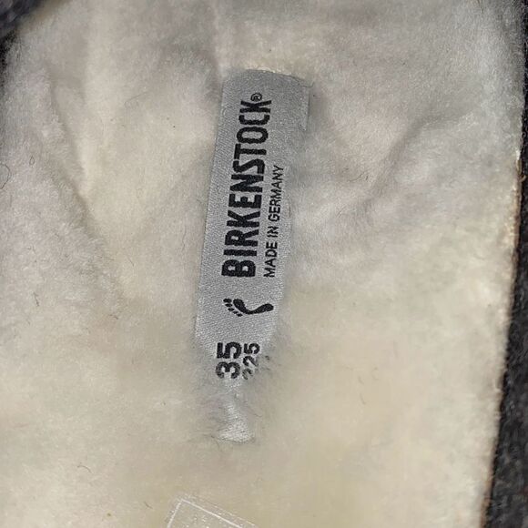 New in Box Birkenstock Zermatt Red plaid slipper shoe Sz 35 US 4.5/5 - Picture 9 of 11